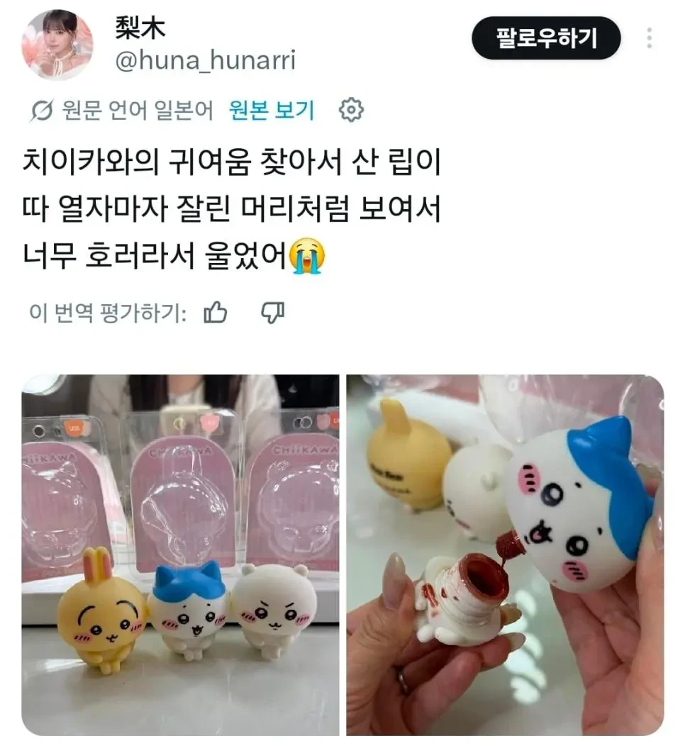 뭔가 많이 잘못된 치이카와 틴트 디자인 | 인스티즈