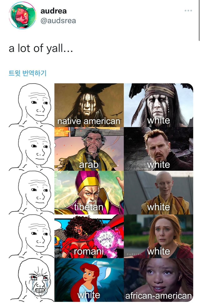 흑인 인어공주를 받아드리기 힘든 사람들 특징.jpg | 인스티즈