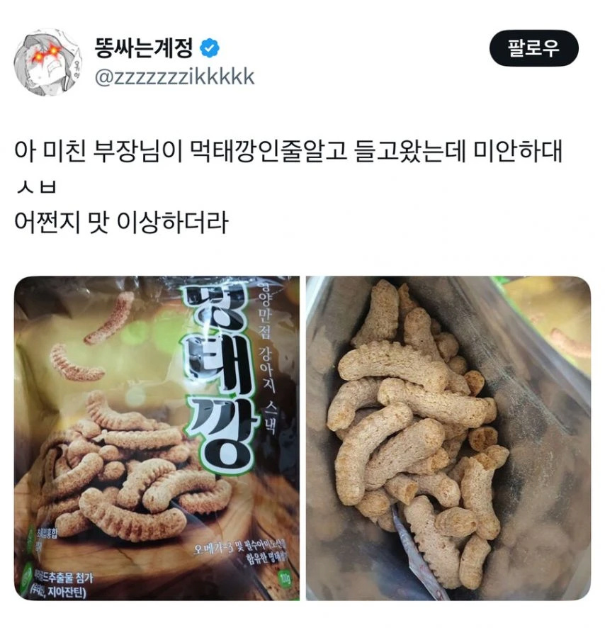 부장님이 먹태깡인줄 알고 들고왔는데 | 인스티즈