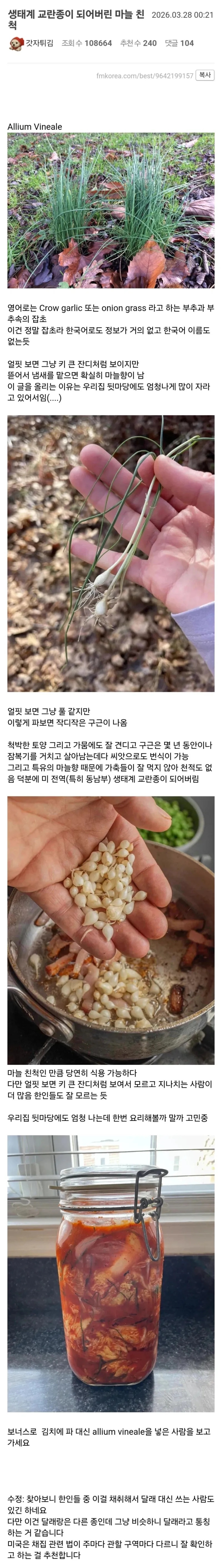한국인에게 잘못 걸린 생태계 교란종 | 인스티즈