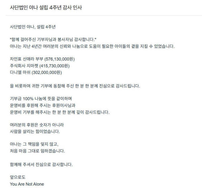 [정보/소식] 다니엘, 법적분쟁 중에도 조용한 선행…누적 기부금 3억 원 넘었다 | 인스티즈