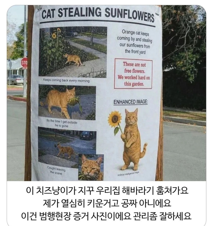 고양이 관리 좀 잘하라는 이웃주민 | 인스티즈