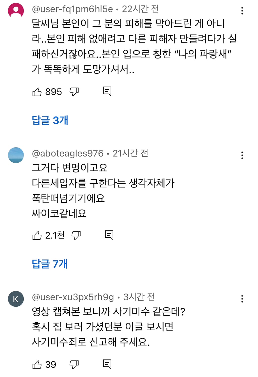 유튜브에서 6천플 찍은 달씨 해명문 (전세사기 폭탄돌리기 논란) | 인스티즈