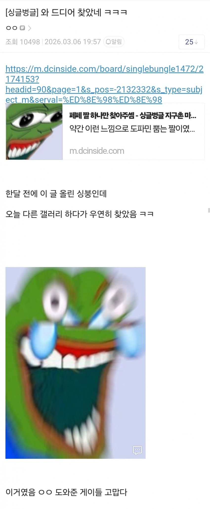 싱글벙글 페페 찾기 대작전 | 인스티즈