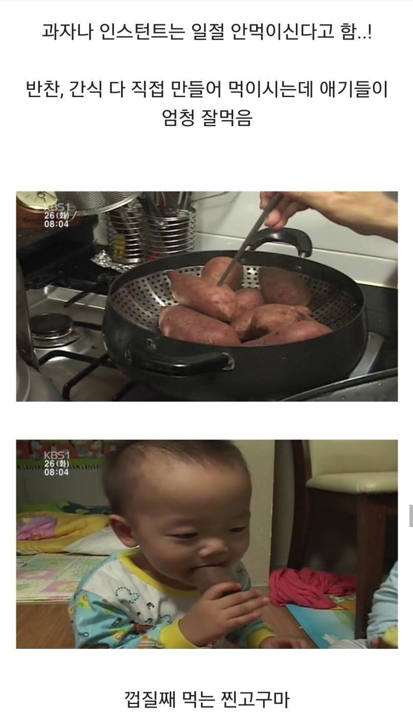 네쌍둥이 어머님이 만들어 먹인 애기들 건강식단.jpg | 인스티즈