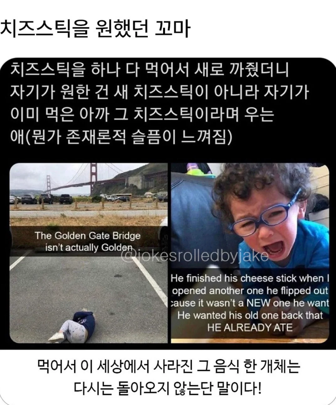 치즈스틱을 원했던 꼬마 | 인스티즈