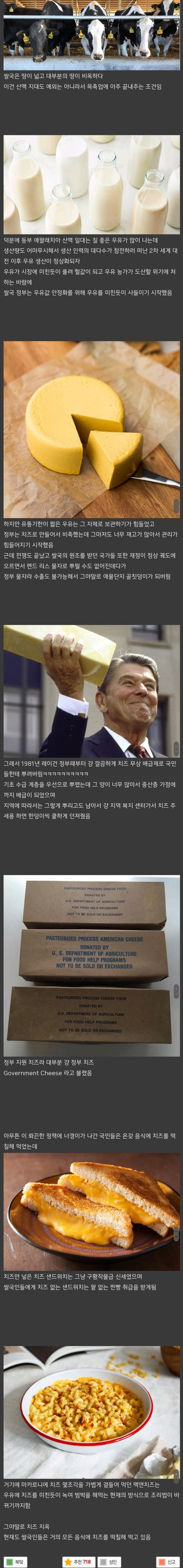 미국이 치즈에 미치게 된 이유 | 인스티즈