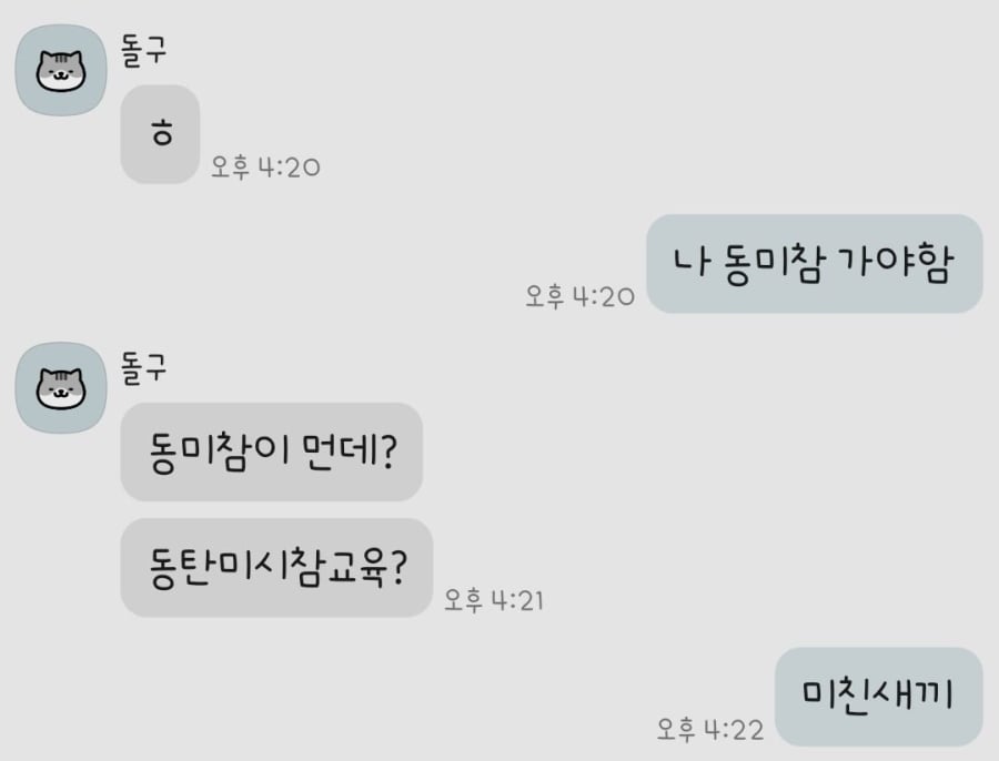 친구가 알려 준 동미참 뜻 | 인스티즈