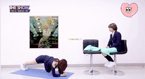 트와이스가 알려주는 2주만에 뱃살빼는 방법.gif | 인스티즈