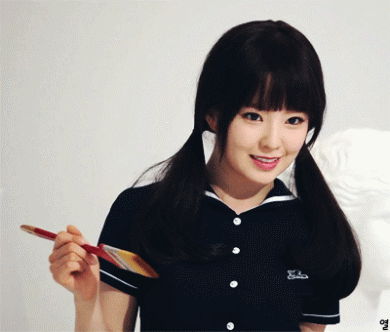아이린 흑발+앞머리+양갈래.gif | 인스티즈