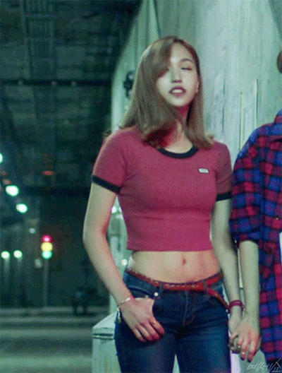 트와이스가 알려주는 2주만에 뱃살빼는 방법.gif | 인스티즈