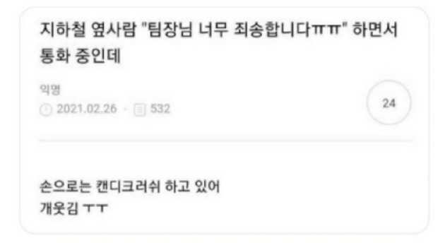 습관적 사과 | 인스티즈