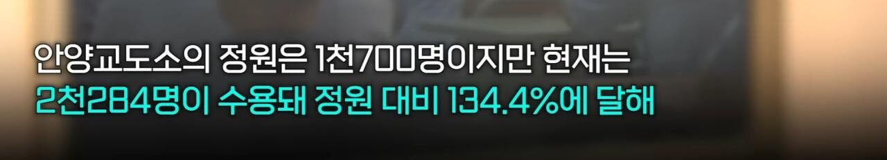 현재 심각하다는 안양교도소 과밀수용 | 인스티즈