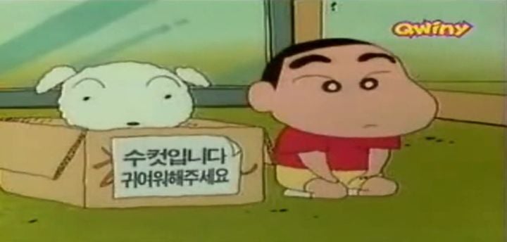 [짱구] 유기견이었던 흰둥이와 짱구의 첫만남 (약스압) | 인스티즈