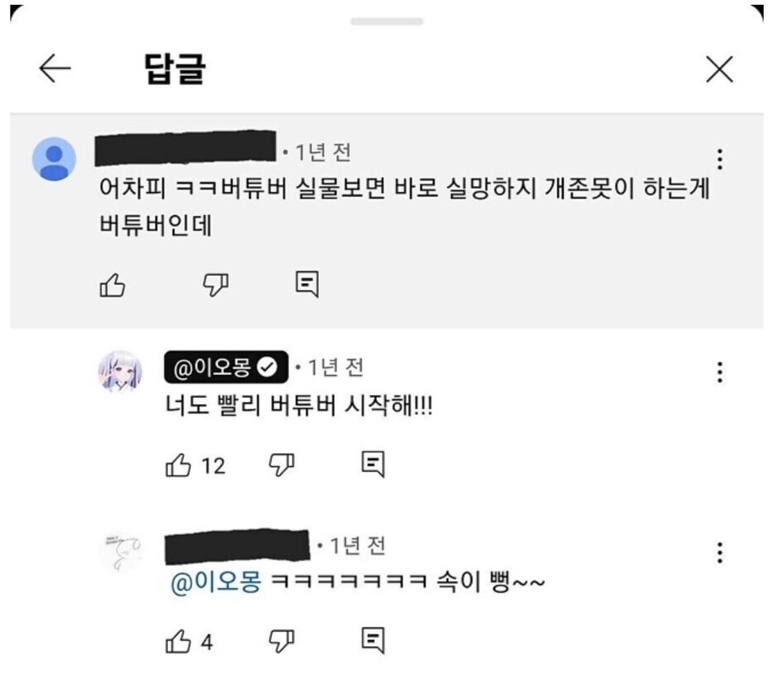 악플에 대처하는 버튜버 자세 | 인스티즈