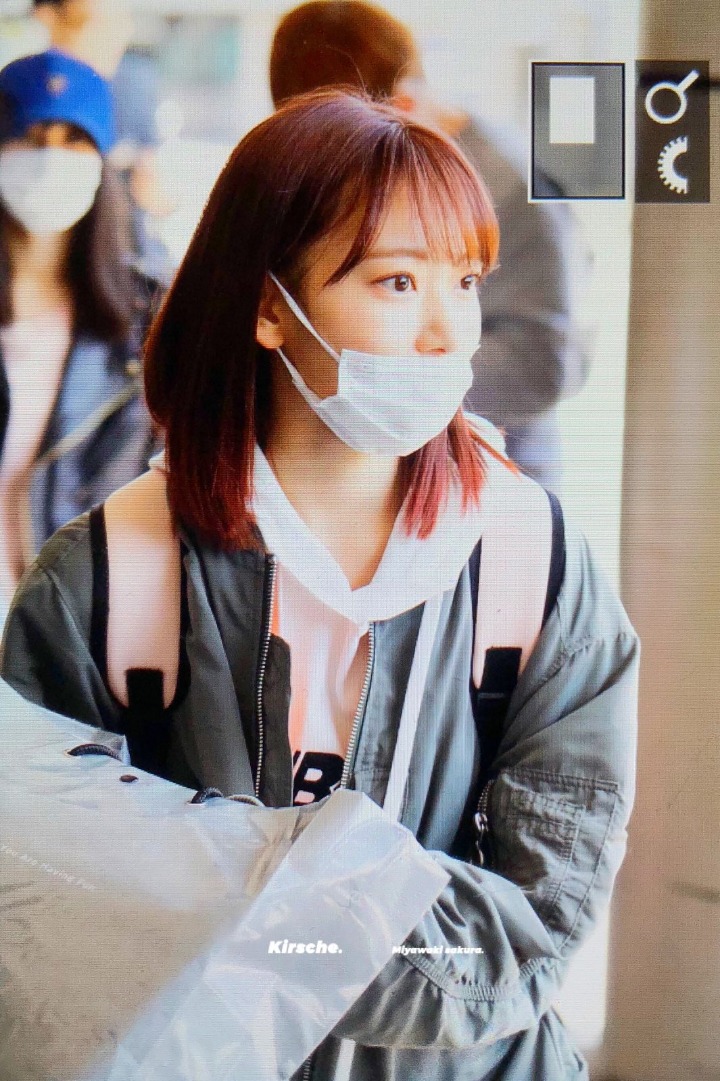 프듀48로 재입국하는 미야와키 사쿠라 공항사진 | 인스티즈