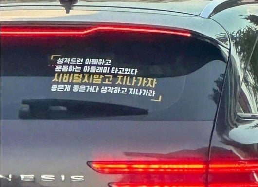 "딴 여자랑 살게 나부터 구해줘"...도 넘은 차량 스티커, 재밌나요? | 인스티즈