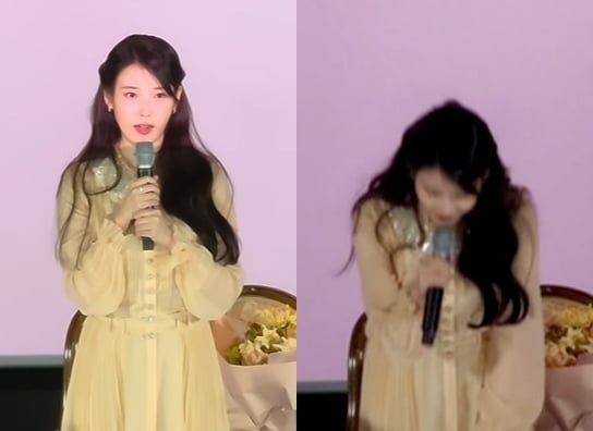 [정보/소식] 눈물로 고개 숙인 아이유…누가 그녀에게 함부로 돌을 던질 수 있나 [홍동희 시선] | 인스티즈