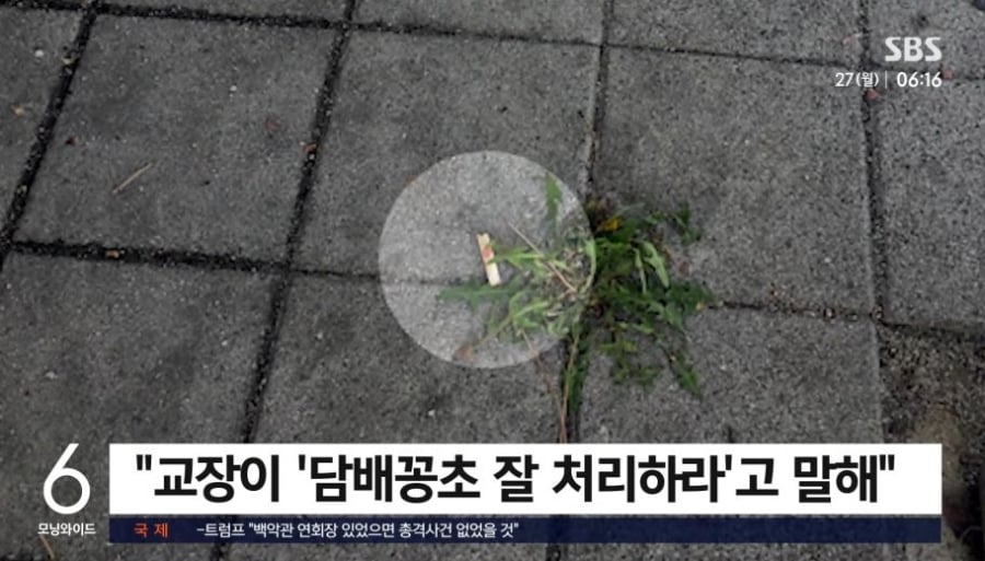 교장이 용인해줬다, 교내에서 학생들 담배피다 불나 | 인스티즈
