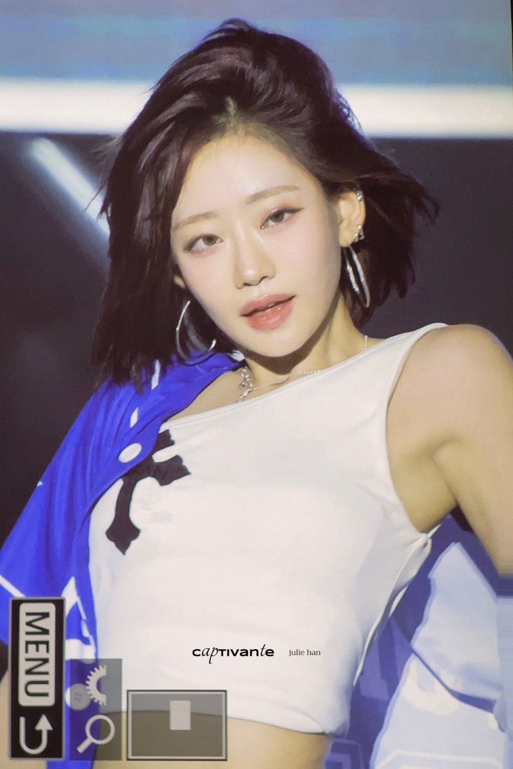 어제자 비주얼 미친 단발한 키오프 쥴리 | 인스티즈