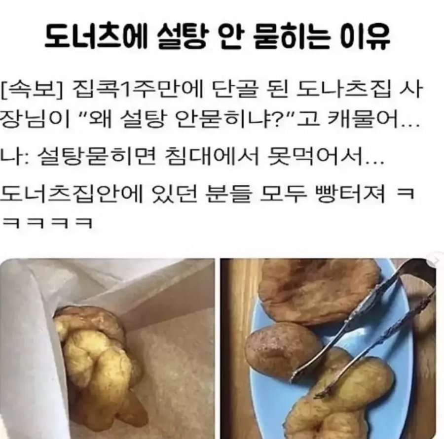 도너츠에 설탕 안 묻히는 이유 | 인스티즈