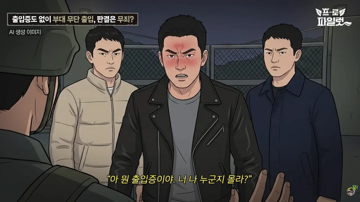 출입증 확인한다고 얼차려 준 간부.jpg | 인스티즈