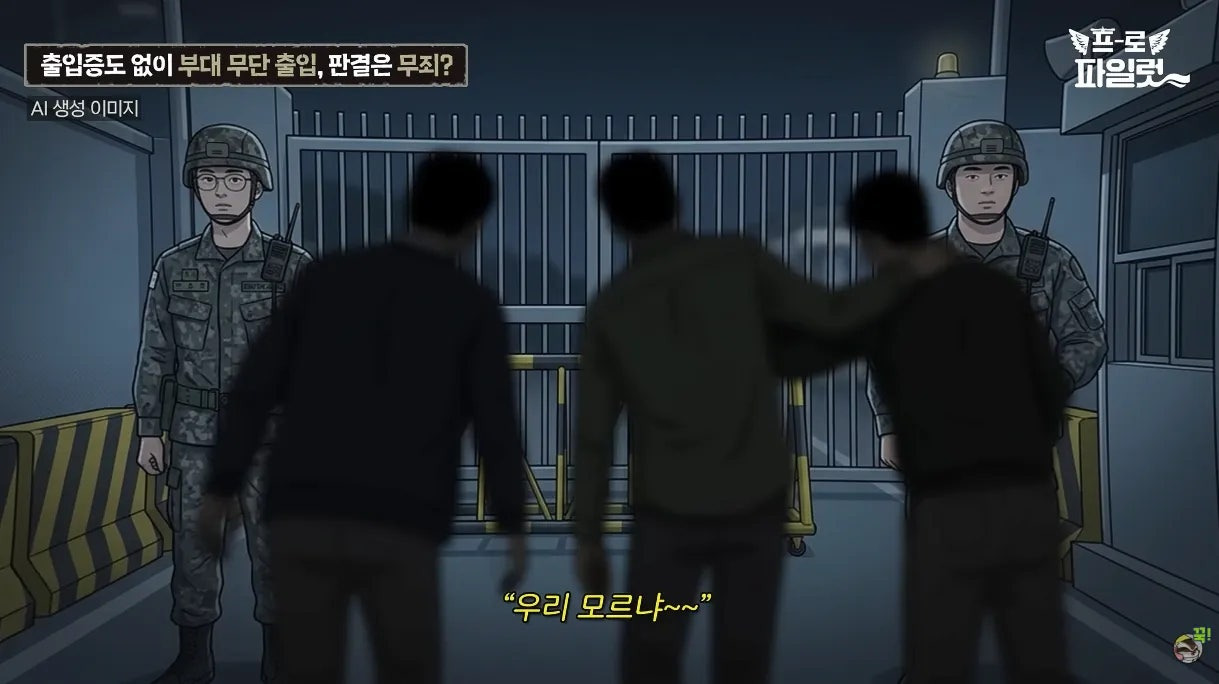 출입증 확인한다고 얼차려 준 간부.jpg | 인스티즈