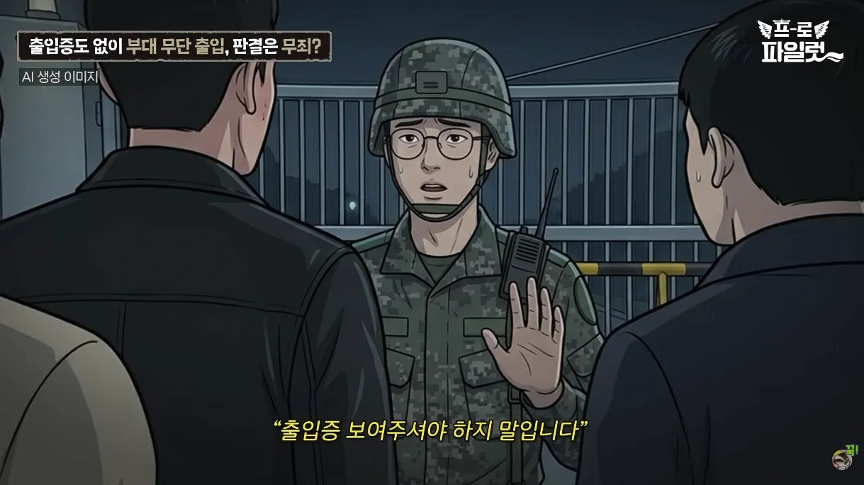 출입증 확인한다고 얼차려 준 간부.jpg | 인스티즈