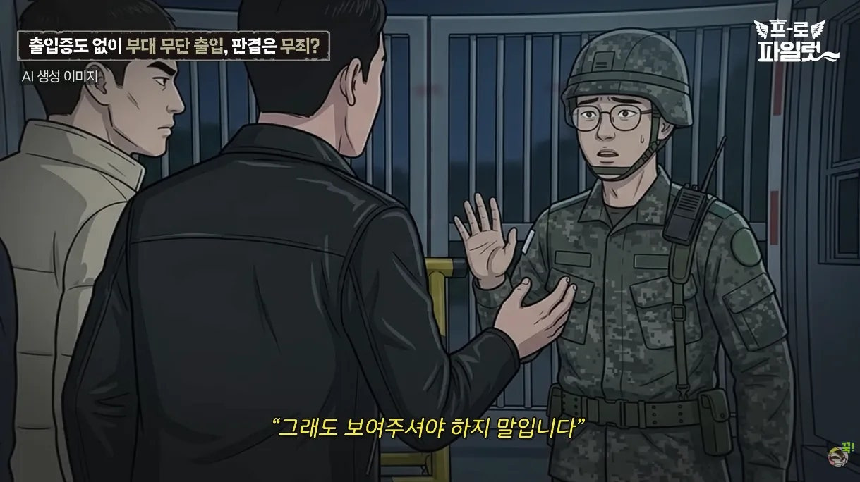 출입증 확인한다고 얼차려 준 간부.jpg | 인스티즈