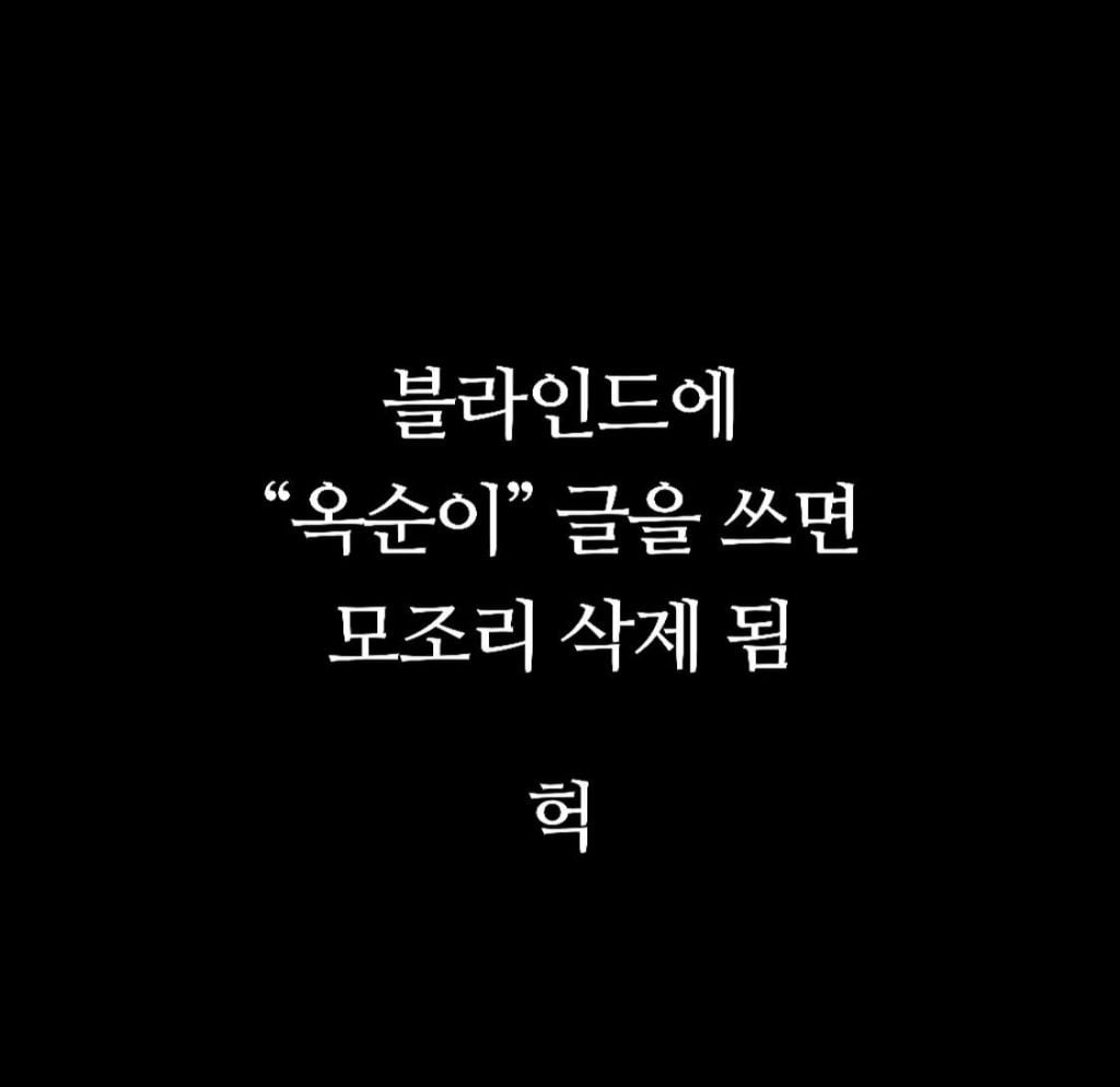 블라인드에 옥순이 글 쓰면 모조리 삭제 됨 | 인스티즈