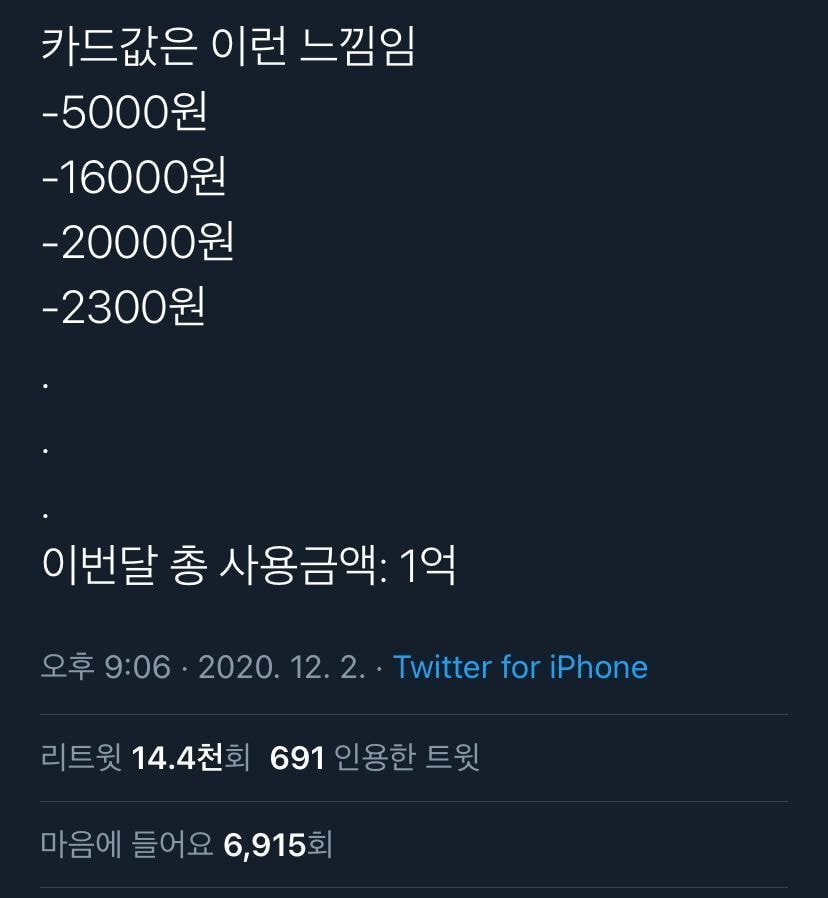 신용카드 쓰면 이런 느낌임 | 인스티즈