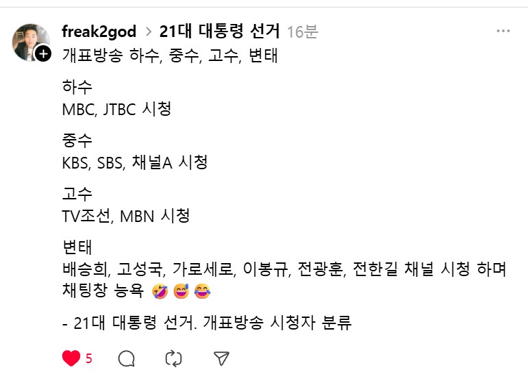 선거방송 하수/중수/고수/변태 ㅋㅋㅋㅋㅋㅋ | 인스티즈