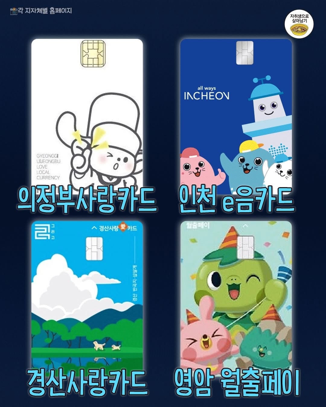 지역별 지역 화폐 카드 모음 | 인스티즈