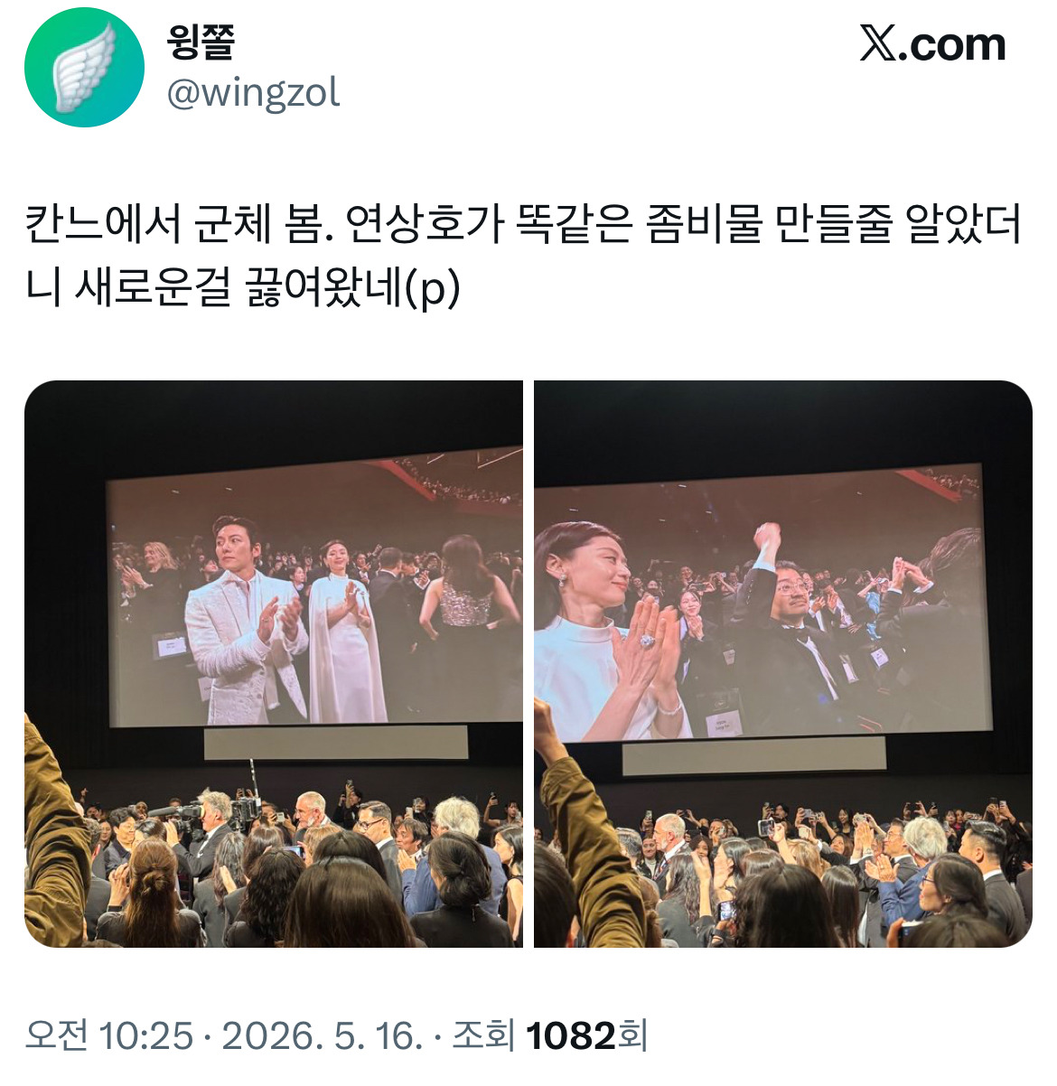 연상호 감독 신작 군체 칸 영화제에서 본 후기.twt | 인스티즈
