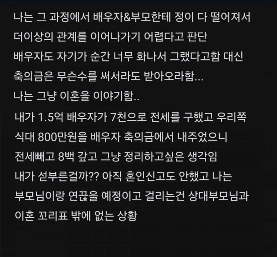신혼여행 다녀오자마자 이혼 고민하는 | 인스티즈