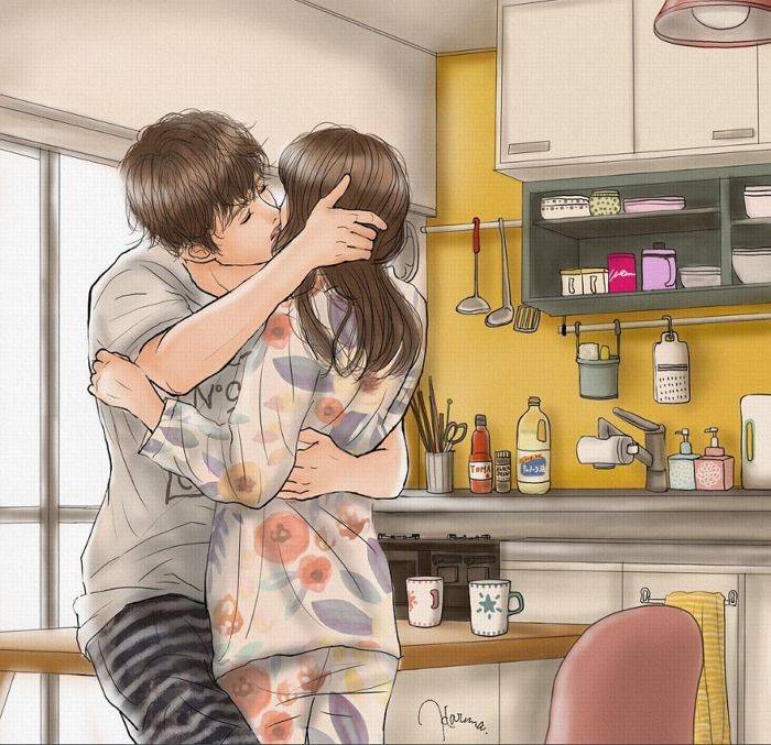 설렘 폭발하는 19금 연애 일러스트.jpg | 인스티즈