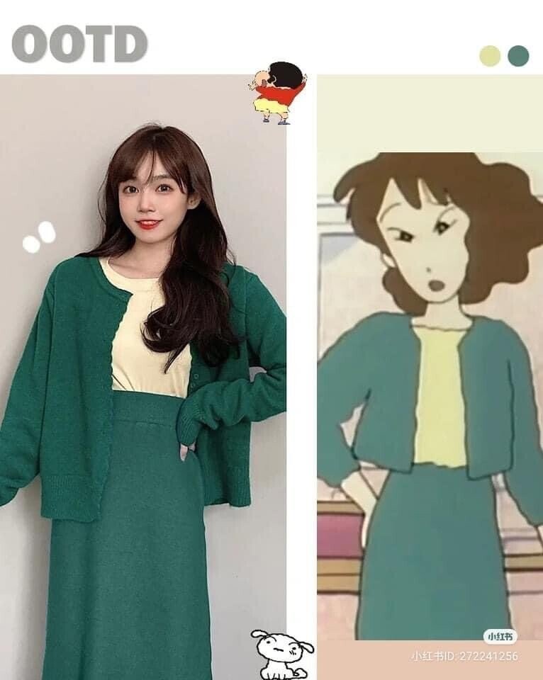 짱구엄마 패션 따라입기 | 인스티즈