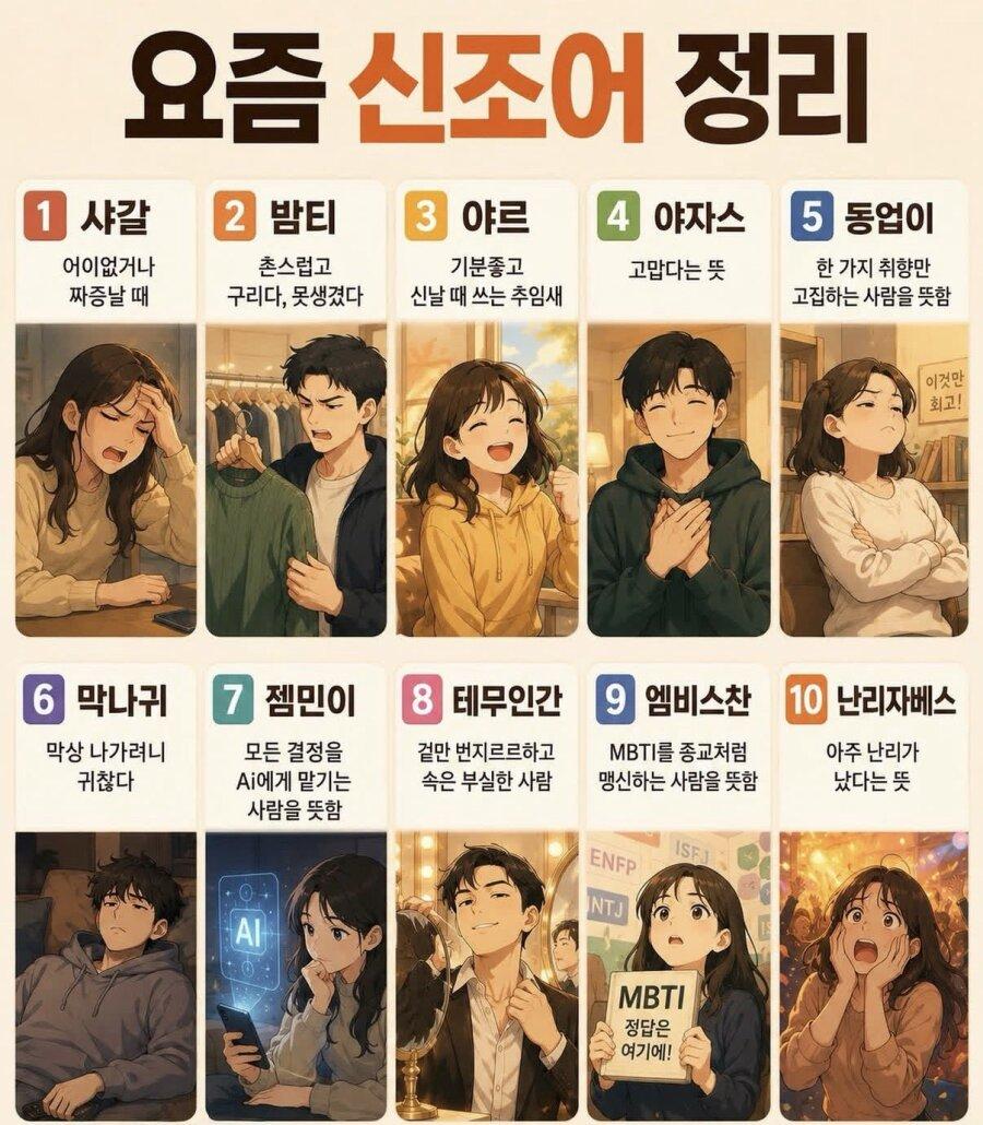 요즘 신조어 정리 | 인스티즈