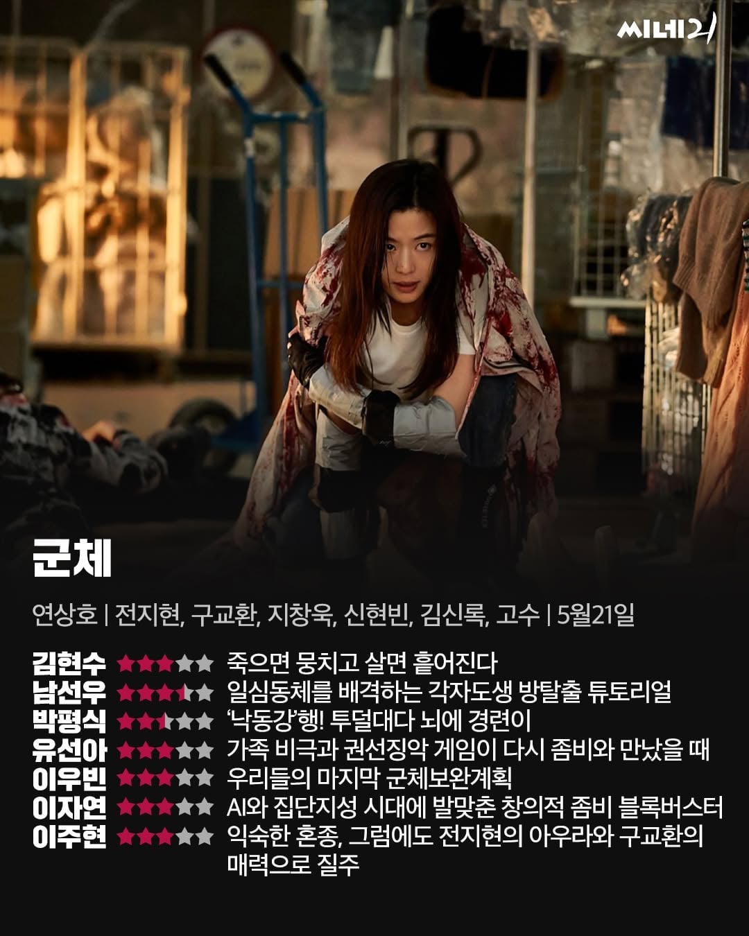 영화 군체 씨네21 평점 | 인스티즈