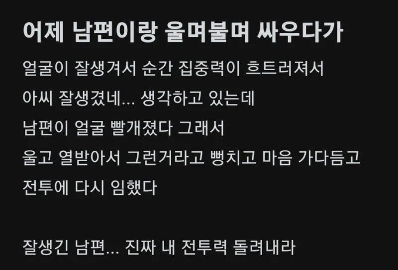 부부싸움 승률 100%인 남편의 무기.jpg | 인스티즈