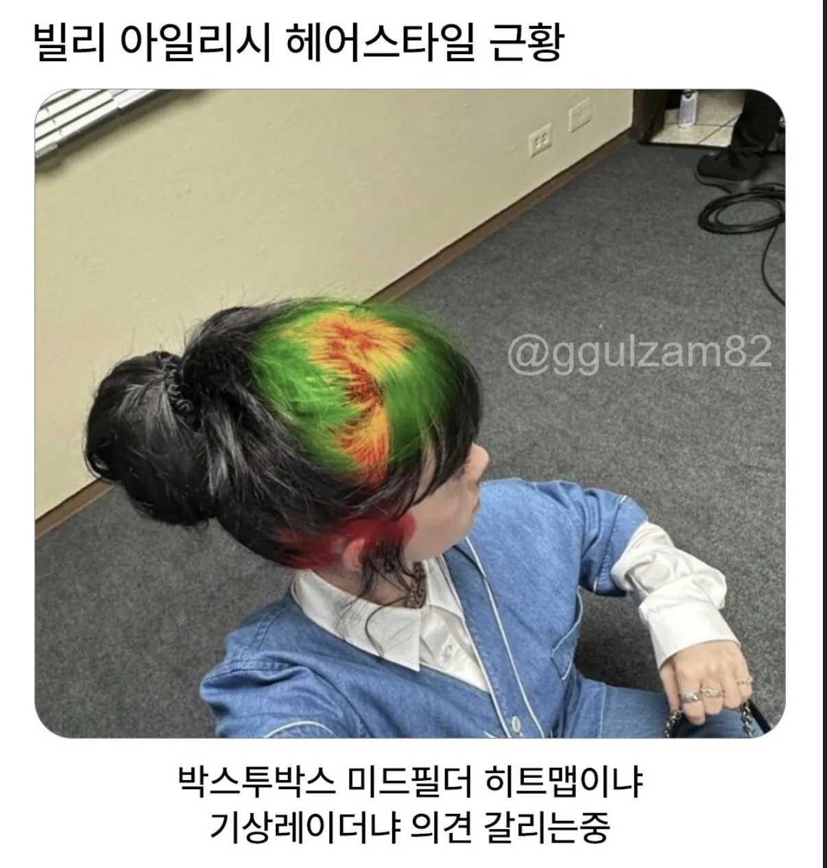 빌리 아일리시 헤어스타일 근황 | 인스티즈