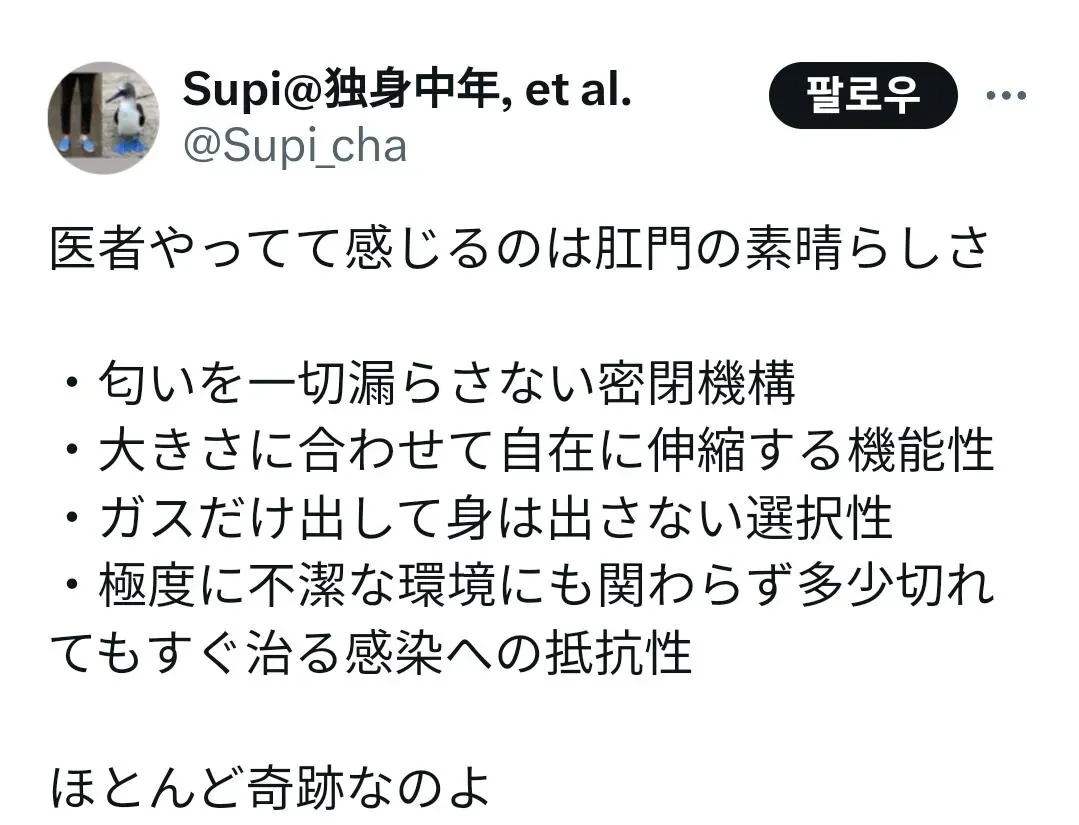 의사가 극찬한 항문 | 인스티즈