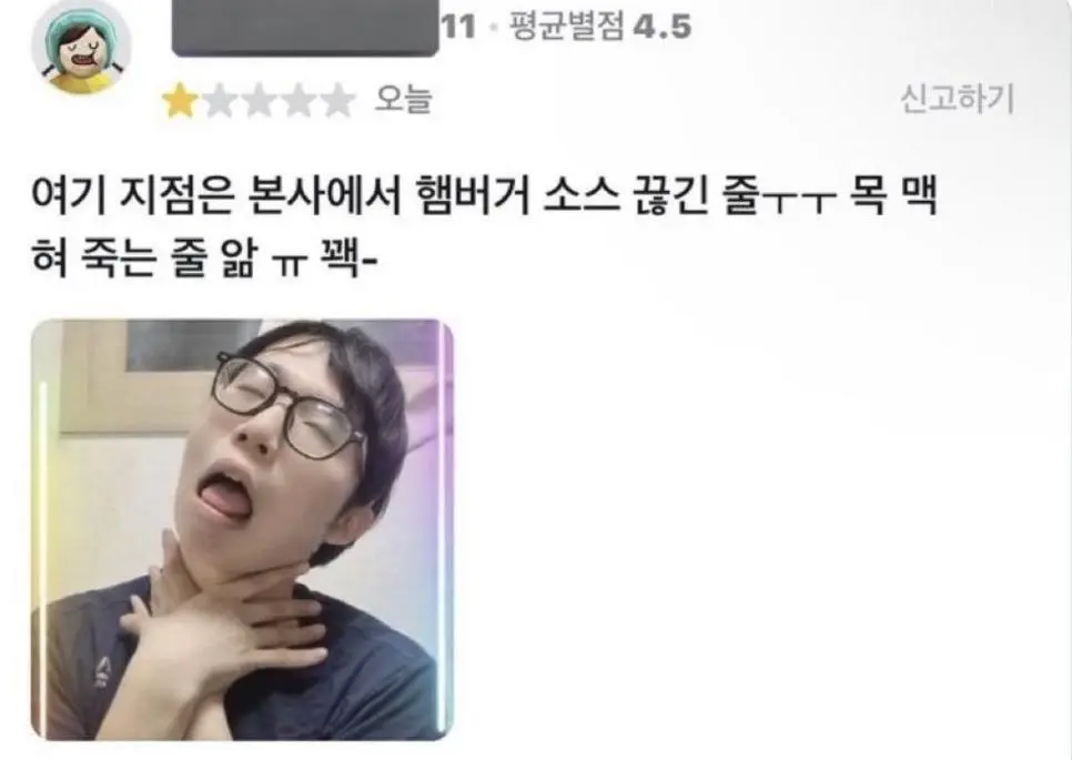 자존감 낮아질때 우리동네 맥도날드 배민리뷰 봄 | 인스티즈