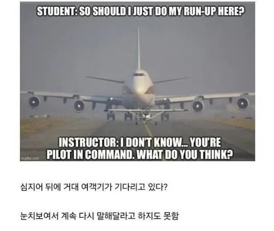 조종사가 느끼는 가짜공포 vs 진짜공포 | 인스티즈