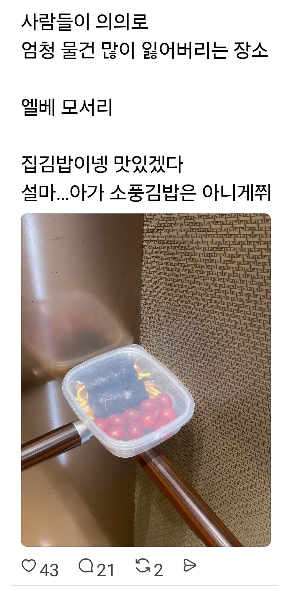 사람들이 의외로 물건을 많이 잃어버리는 장소 | 인스티즈