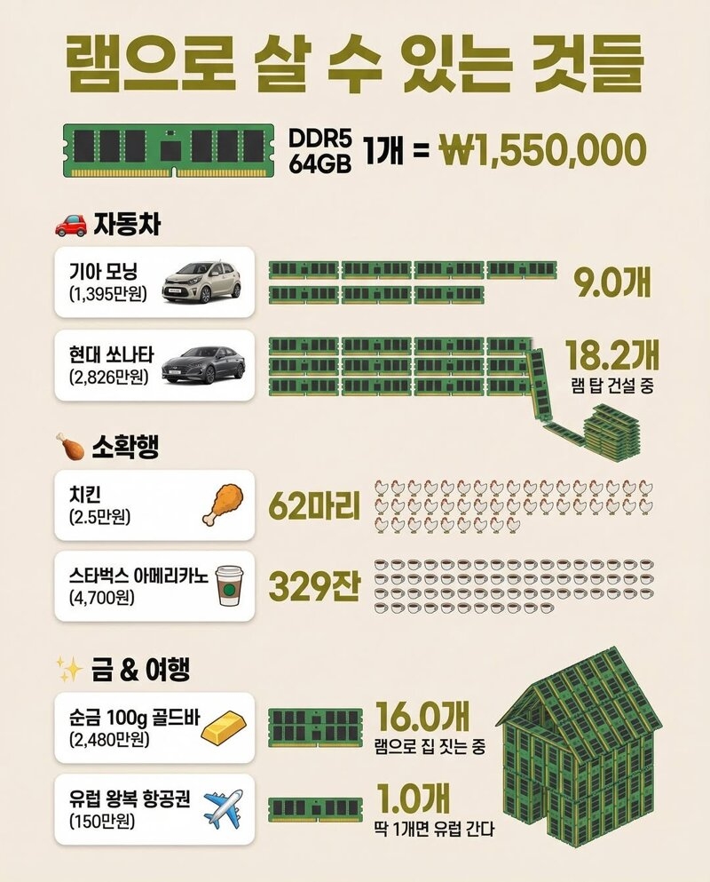 램으로 살 수 있는 것들 | 인스티즈
