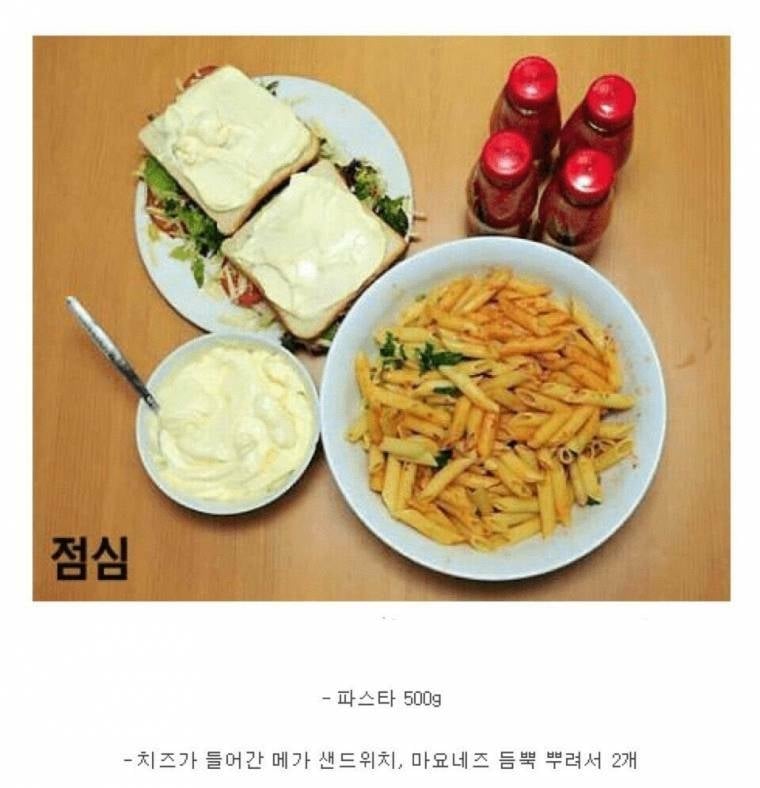 펠프스 선수 현역시절 하루 식사량 | 인스티즈