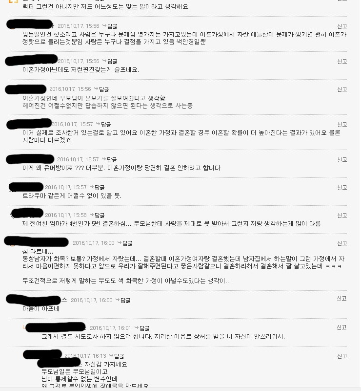 이혼가정에 대한 사람들의 시선 | 인스티즈