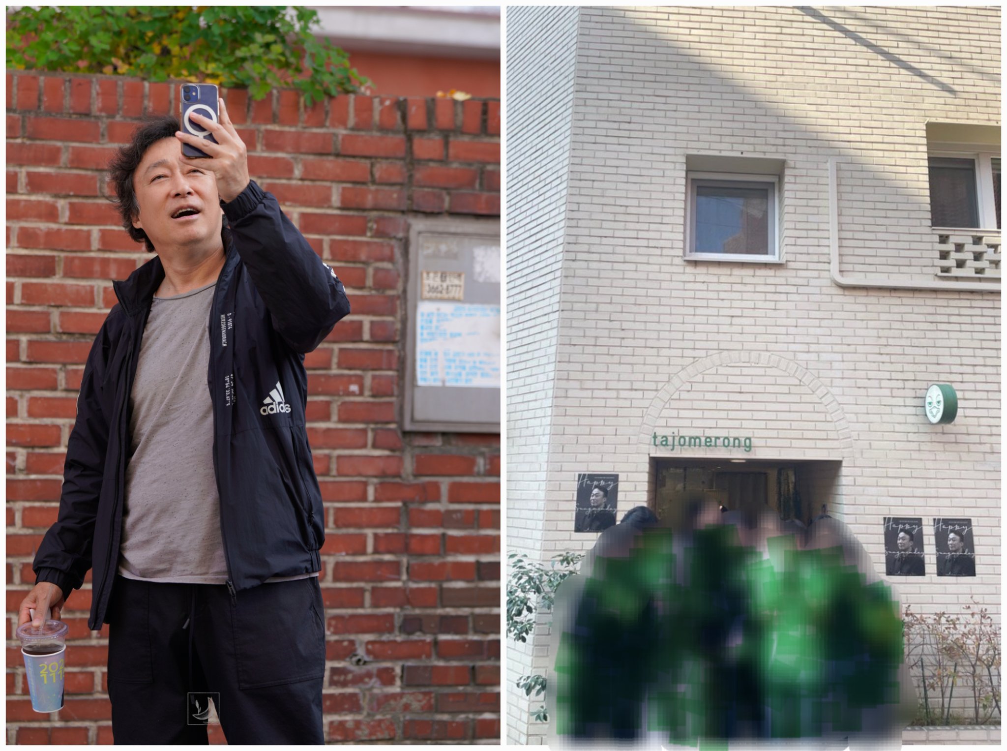 이게 본인 생일카페에 방문한건지 걍 구경하러 온 동네아잰지 긴가민가한 배우 이성민 | 인스티즈