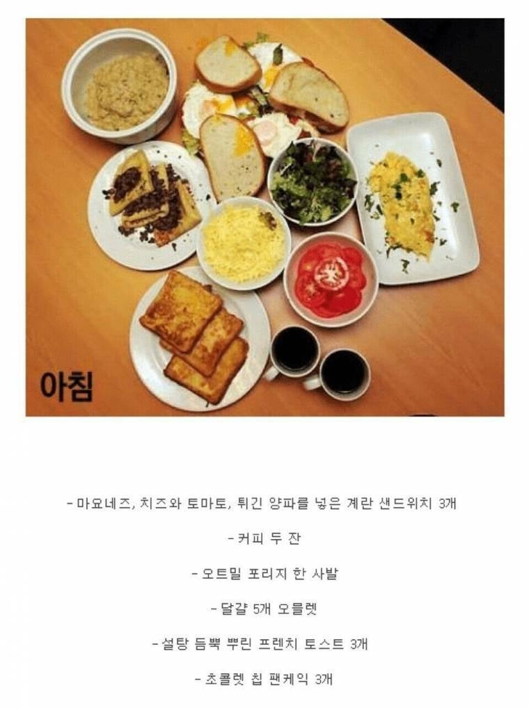 펠프스 선수 현역시절 하루 식사량 | 인스티즈